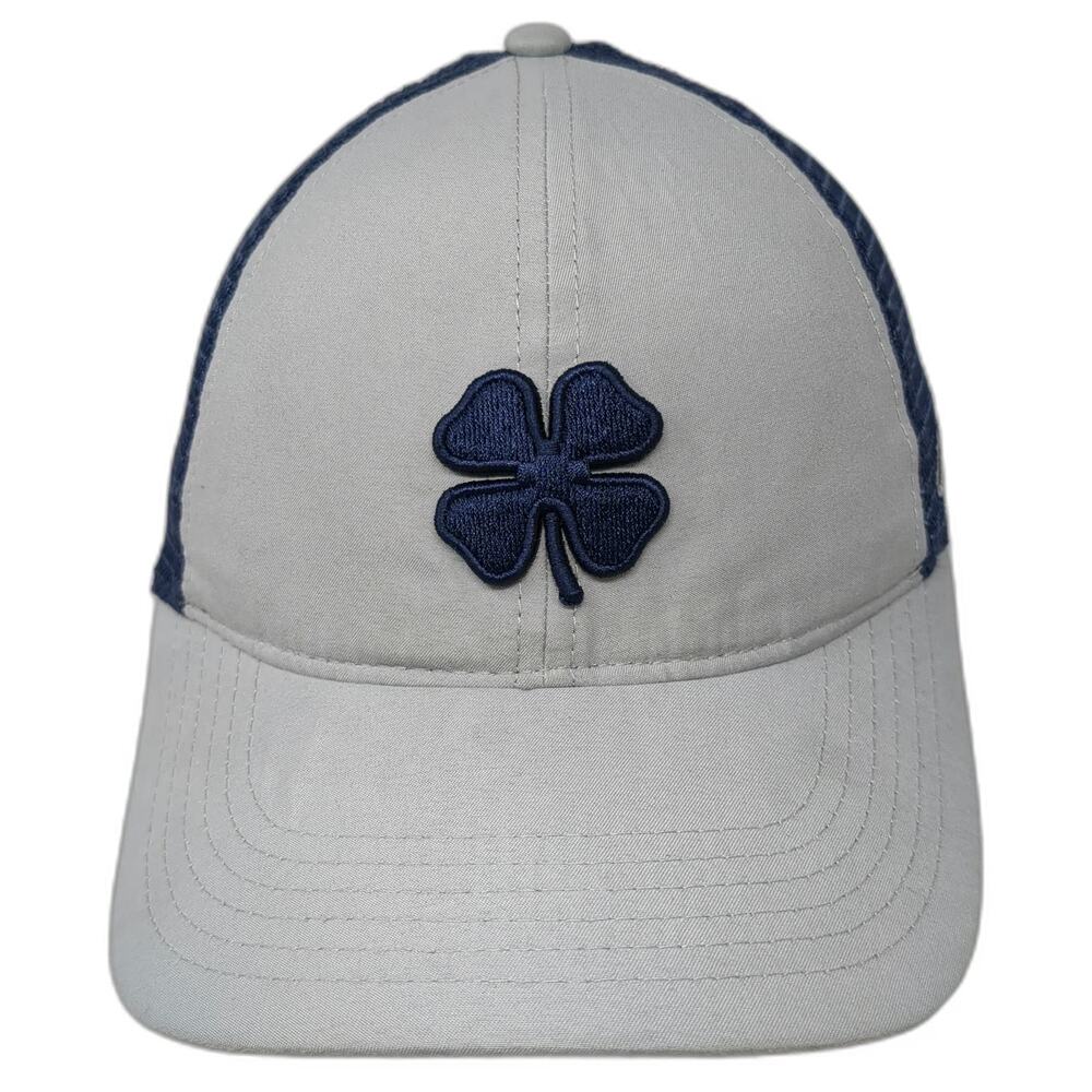 Black Clover Trucker Hat Gray Blue Clover Live Lucky One Size Snapback Mesh Cap